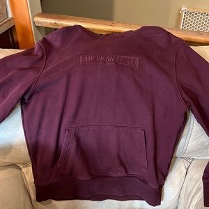 🦅American Eagle Burgandy Hoodie
